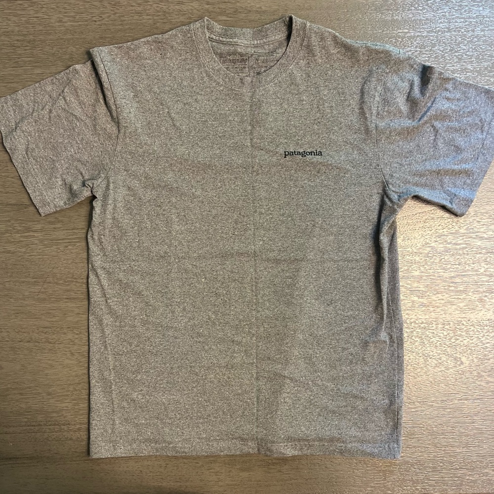 Patagonia Logo Tee | Heather Gray | Size S
